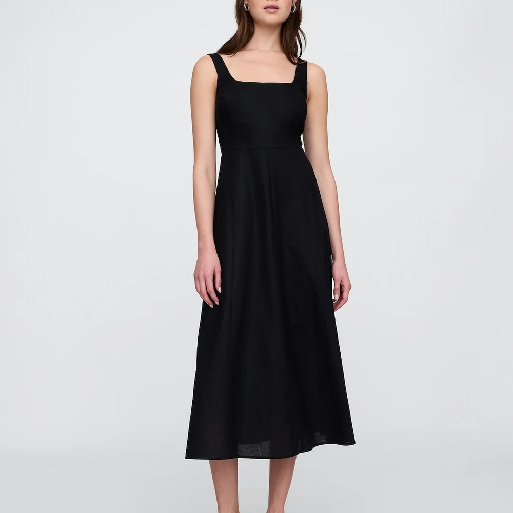 NWT GAP Linen Sleeveless Midi Sundress